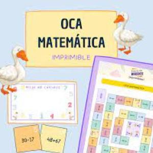 La oca Matematica Ocas Juego educativo Matemáticas Mobbyt