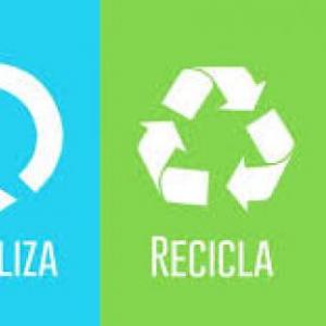 Imagen de portada del videojuego educativo: juego de reciclar, de la temática Tecnología