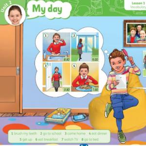 Imagen de portada del videojuego educativo: My day- daily routines, de la temática Idiomas