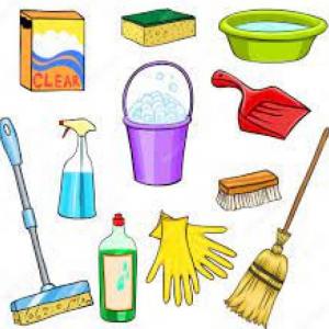 Imagen de portada del videojuego educativo: Que necesitas para limpiar tu casa?, de la temática Ciencias