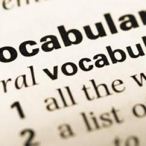 VOCABULARY 01 AND 02 3RD. GRADE
