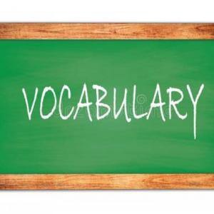 VOCABULARY 04 5TH.