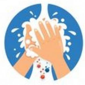 Imagen de portada del videojuego educativo: Lavado de manos, de la temática Salud
