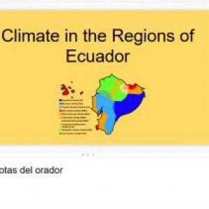 Imagen de portada del videojuego educativo: Climates in Ecuador, de la temática Idiomas