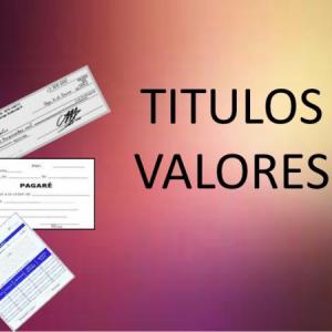 TITULOS VALORES
