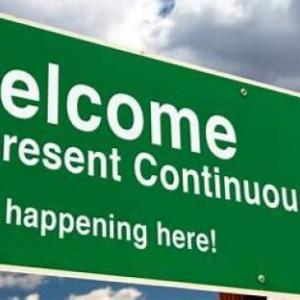 present continuous