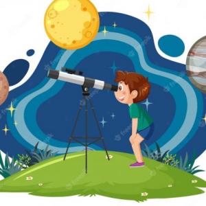 Imagen de portada del videojuego educativo: Conociendo que hay en el cielo , de la temática Astronomía