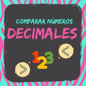 Imagen de portada del videojuego educativo: Comparar números decimales , de la temática Matemáticas