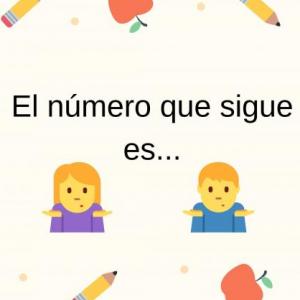 El número que sigue es...