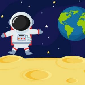 Imagen de portada del videojuego educativo: Memorama espacial, de la temática Ciencias