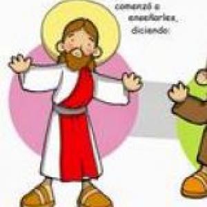 Imagen de portada del videojuego educativo: Jesús nos enseña, de la temática Religión