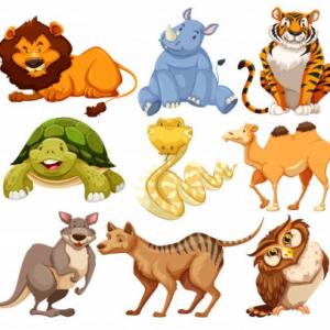 los animales salvajes
