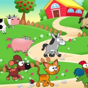Imagen de portada del videojuego educativo: Animales de la granja, de la temática Matemáticas