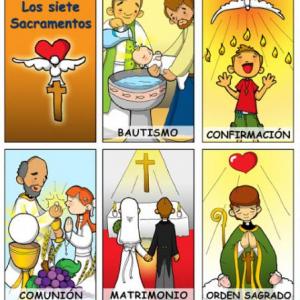 Imagen de portada del videojuego educativo: Los sacramentos , de la temática Religión