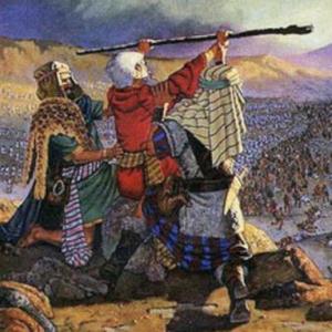 Imagen de portada del videojuego educativo: Guerra con Amalec, de la temática Religión