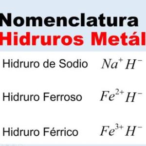 OXIDOS E HIDRUROS