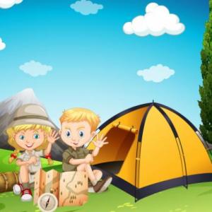 Due amici in tenda 
