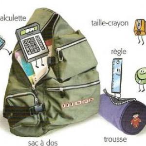 Portada del juego LES OBJETS DE LA SALE DE  CLASE – Idiomas