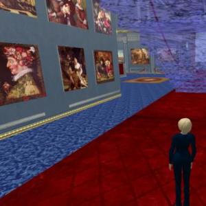 Imagen de portada del videojuego educativo: Juego de la OCA (Museo de la Isometría), de la temática Artes