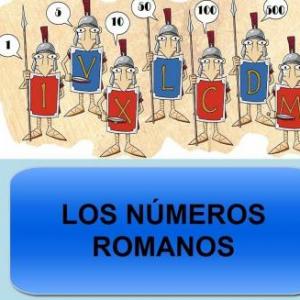 LOS NUMEROS ROMANOS