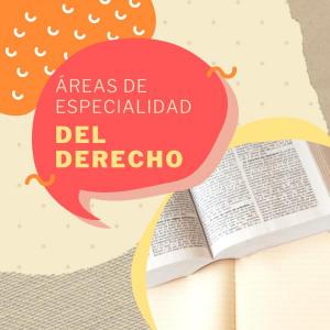 Áreas de especialidad del derecho
