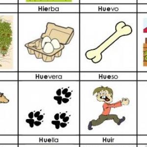 Palabras de ortografía