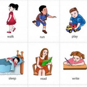 Action verbs.