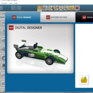 Imagen de portada del videojuego educativo: Lego Digital Designer, de la temática Informática