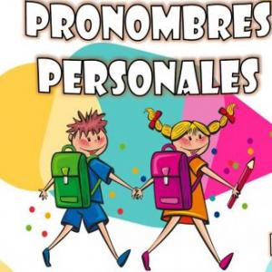 MEMORIZA LOS PRONOMBRES