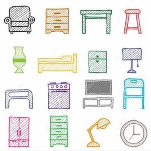 Memotest: furniture and objects from the house