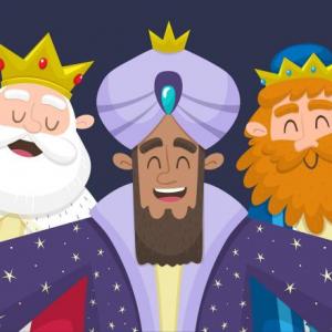 Imagen de portada del videojuego educativo: Día de Reyes (5to Grado), de la temática Religión