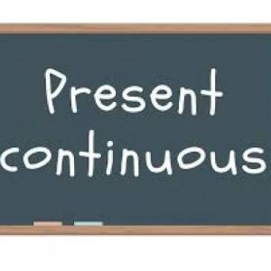 Present continuous