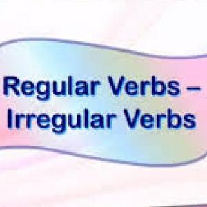 Regular and irregular verbs