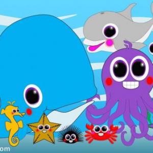 Imagen de portada del videojuego educativo: Animales Acuáticos , de la temática Ciencias