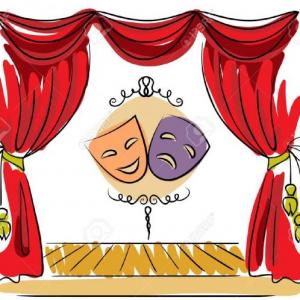 Imagen de portada del videojuego educativo: Elementos del teatro, de la temática Lengua