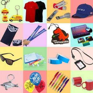 Materiales promocionales y piezas de merchandising