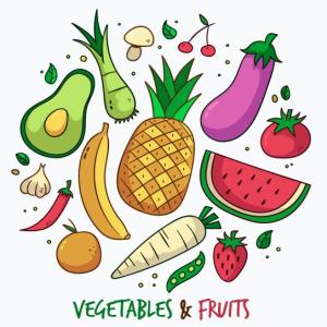 fruits and vegetables' names