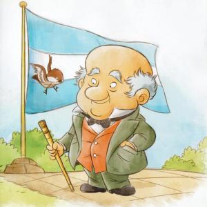 Imagen de portada del videojuego educativo: La vida de Domingo Faustino Sarmiento, de la temática Historia