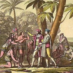 Imagen de portada del videojuego educativo: Colonias Españolas en América, de la temática Historia