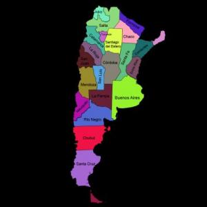 El mapa Argentino