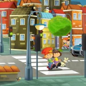 Imagen de portada del videojuego educativo: EDUCACIÓN VIAL, de la temática Seguridad