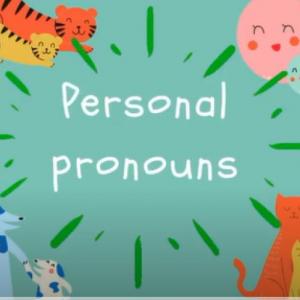 Imagen de portada del videojuego educativo: Pronouns, de la temática Idiomas