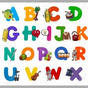 Imagen de portada del videojuego educativo: LAS LETRAS DEL ABECEDARIO, de la temática Lengua