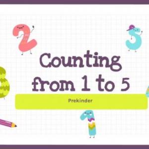 Counting from 1 to 5