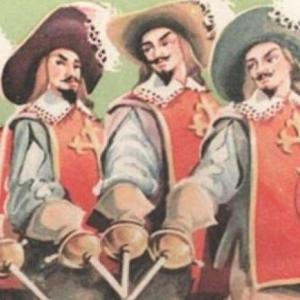 Imagen de portada del videojuego educativo: Los tres mosqueteros, de la temática Cultura general