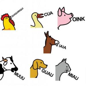 Imagen de portada del videojuego educativo: Sonidos animales, de la temática Cultura general