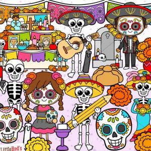 Oca_día de muertos y halloween