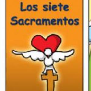 Imagen de portada del videojuego educativo: Los Sacramentos, de la temática Religión