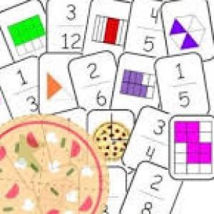 Imagen de portada del videojuego educativo: Para jugar a la OCA con las fracciones, de la temática Matemáticas