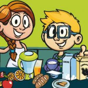 Imagen de portada del videojuego educativo: La salud con Daniel y su abuelita, de la temática Salud